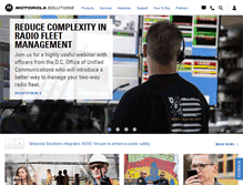 Tablet Screenshot of motorolasolutions.com